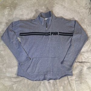 PINK Women’s Large Half Zip Up Pullover